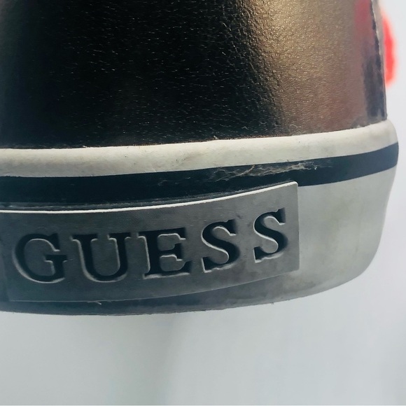 Guess women’s animal print sneakers with fluorescent orange laces size 8 M - Picture 7 of 10